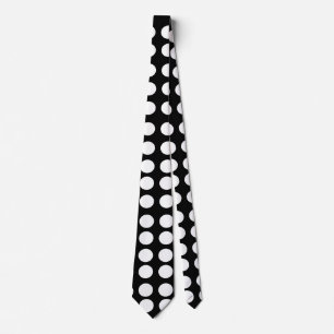 White Polka Dots Tie