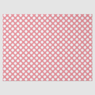 White PolkaDot-You Choose Background Colour Tissue Paper