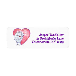 White Pomeranian Valentine's Day