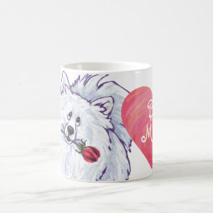 White Pomeranian Valentine's Day Magic Mug
