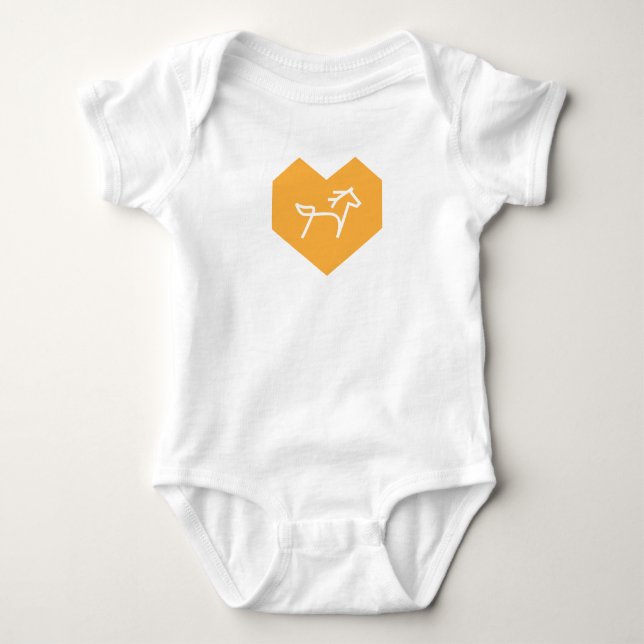 White Pony Express Baby Bodysuit (Front)