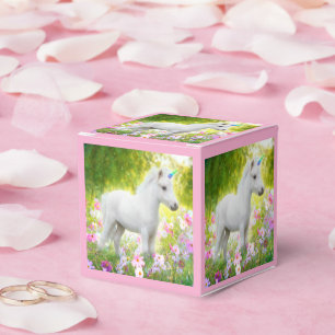 White Pony Unicorn Favor Box