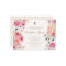 White Poppies & Pink Roses Christening Invitation