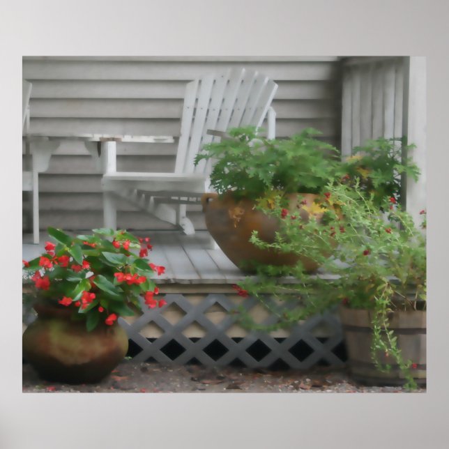 White Porch Poster (Front)
