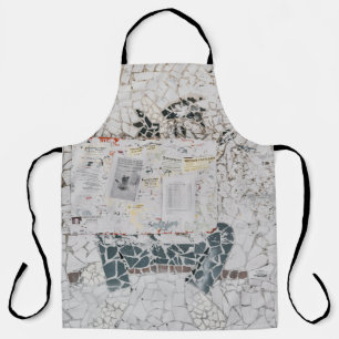 White printer paper on white and grey concrete wal apron