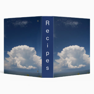 White Puffy Cloud Binder