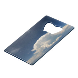 White Puffy Cloud        Credit Card Bottle Opener