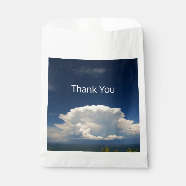 White Puffy Cloud         Favour Bag (Front)