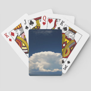 White Puffy Cloud Playing Cards