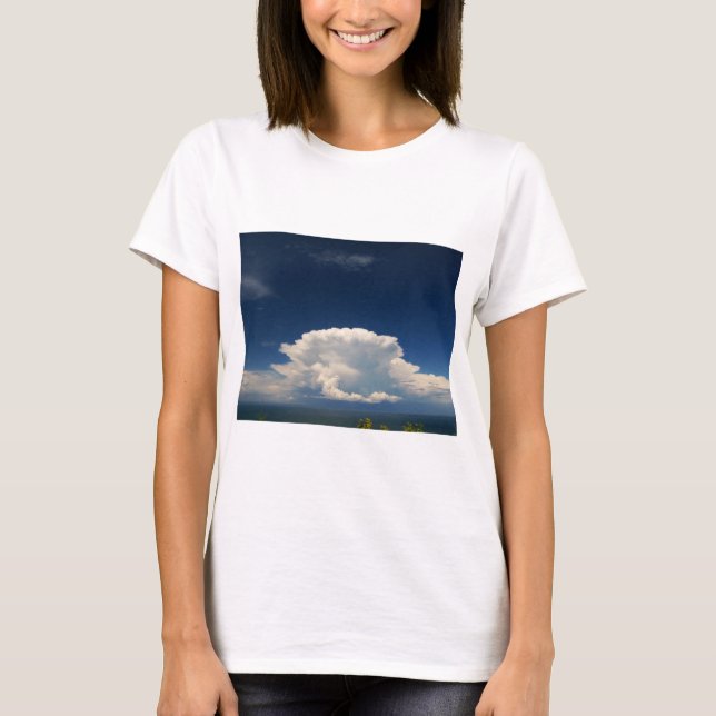 White Puffy Cloud            T-Shirt (Front)