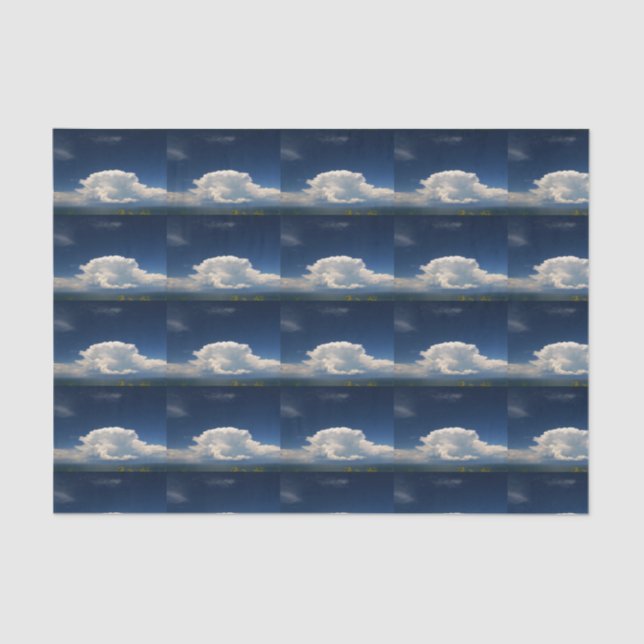 White Puffy Cloud              Tissue Paper (Front)