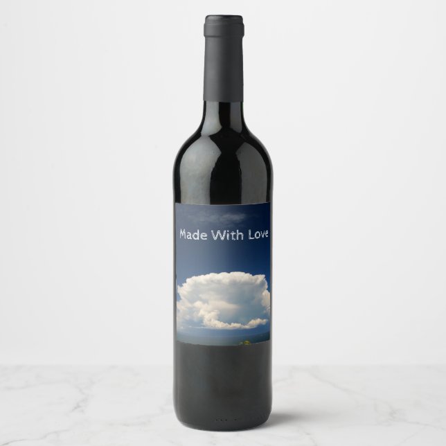 White Puffy Cloud             Wine Label (Front)