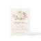 White Pumpkin Blush Floral Bridal Shower Invite