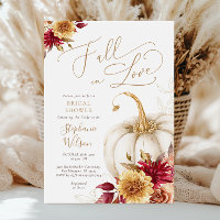 White Pumpkin Fall Bridal Shower