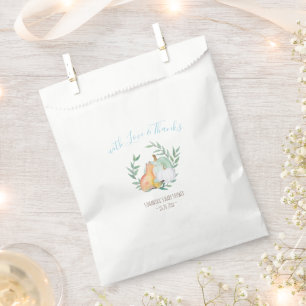 White Pumpkin Fox Candy Packs – Fall Baby Shower Favour Bag