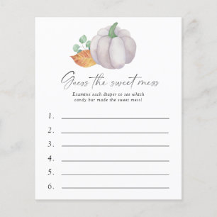White pumpkin - Guess the Sweet Mess Game
