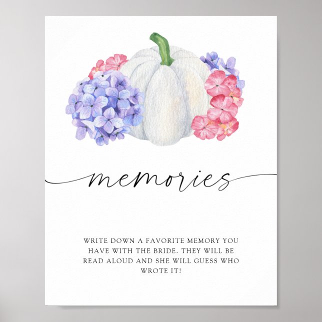 White pumpkin - memories with the bride  poster (Front)