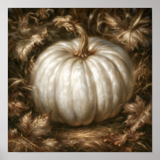 White Pumpkin Poster