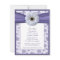 White Purple Daisy Bridal Shower Invitation