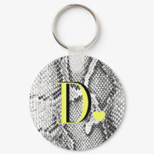 White Python Snake Skin - Rich Elegant Monogramed