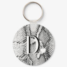 White Python Snake Skin - Rich Elegant Monogramed
