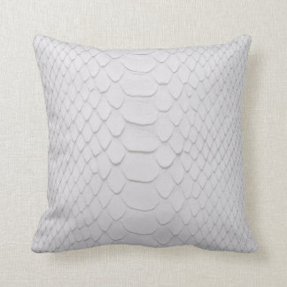White Python Throw Pillow