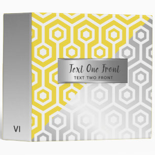 White Quatrefoil Pattern Binder