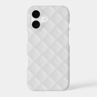 White Quilted Leather