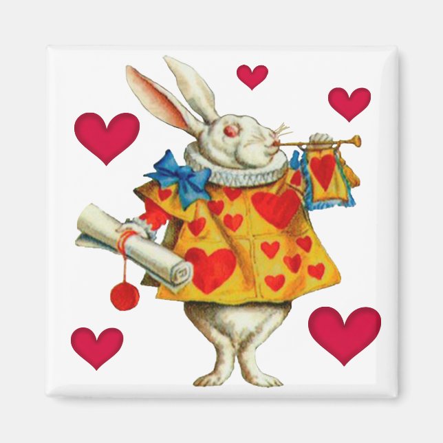 White Rabbit 1 Magnet (Front)