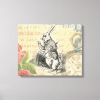 White Rabbit Alice Adventures Wonderland Art