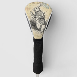 White Rabbit Alice Adventures Wonderland Art Golf Head Cover