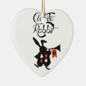 White Rabbit, Alice In Wonderland Ceramic Ornament (Right)