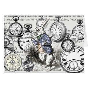 White Rabbit Alice in Wonderland Clocks