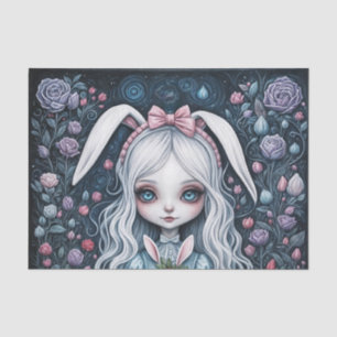 White Rabbit Alice in Wonderland Decoupage Paper