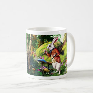 White Rabbit "Alice in Wonderland" Easter Mugs