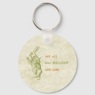 White Rabbit, Alice in Wonderland Keychain