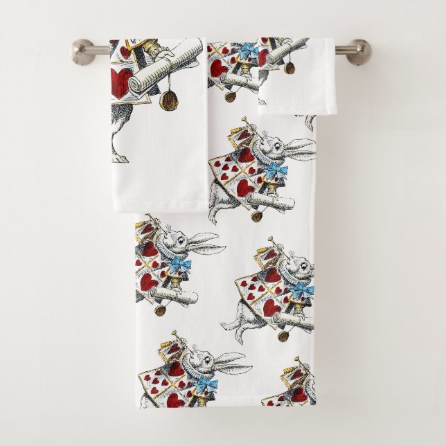 White Rabbit Alice Wonderland Hearts (En situation)