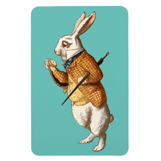White Rabbit (Alice's Adventures in Wonderland) Magnet (Vertical)