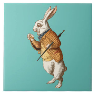 White Rabbit (Alice's Adventures in Wonderland) Tile