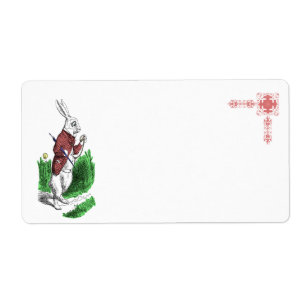 White Rabbit Avery Label