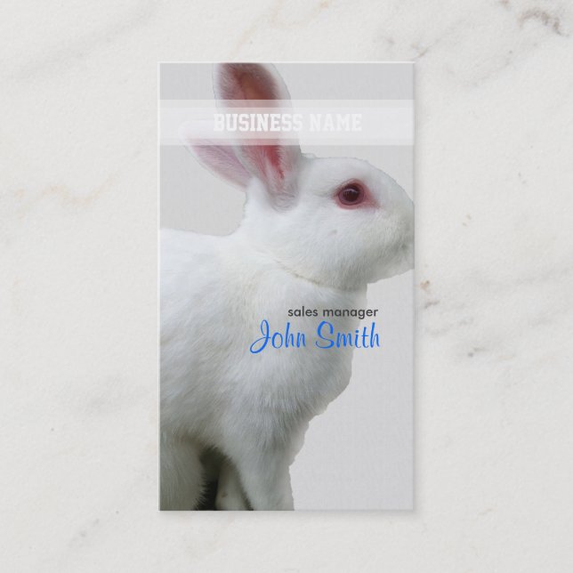 White Rabbit Business Card (Front)