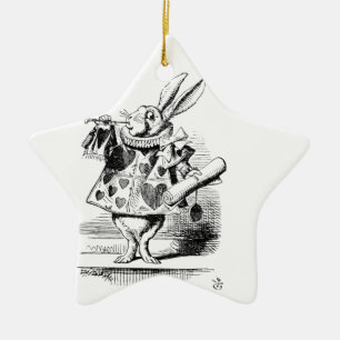 White Rabbit Ceramic Ornament