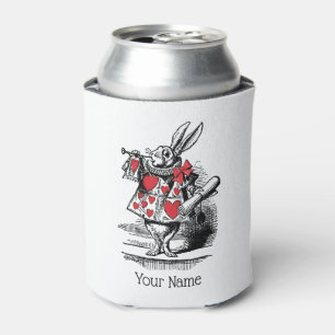 White Rabbit Court Trumpeter Alice in Wonderland Can Cooler