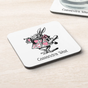 White Rabbit Court Trumpeter Alice in Wonderland P Coaster