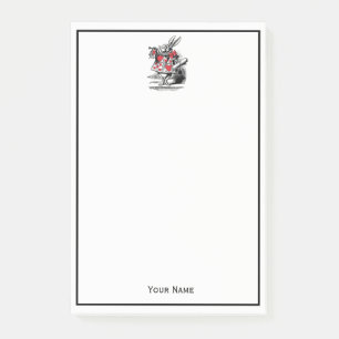 White Rabbit Court Trumpeter Alice in Wonderland Post-it Notes