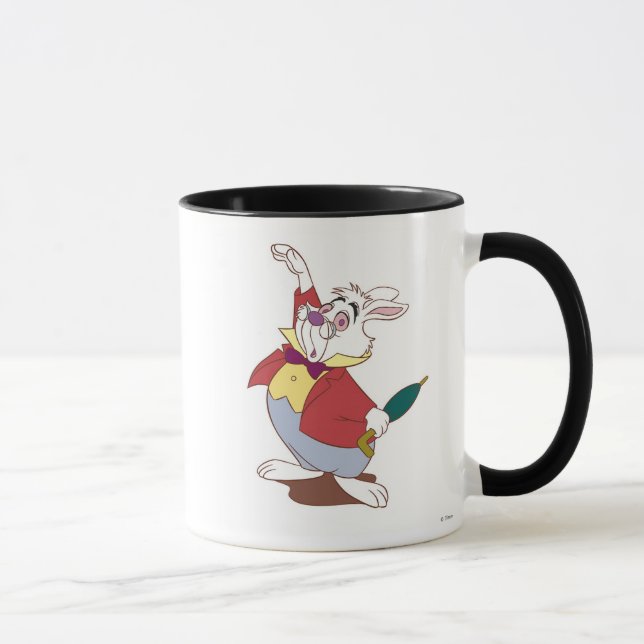 White Rabbit from Alice and Wonderland Disney Mug (Right)