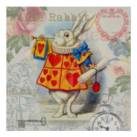 White Rabbit Hearts Alice Classic