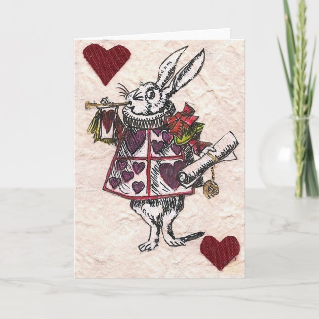 white rabbit herald card (Front)