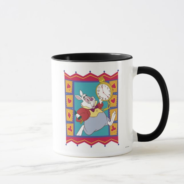 White Rabbit in Suited Frame Disney Mug (Right)