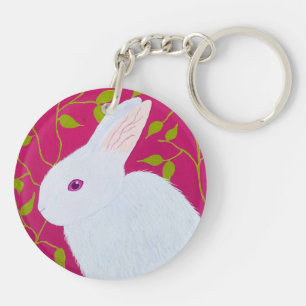 White Rabbit  Keychain